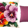 Cross Stitch Pillow Kit "Pansies"
