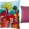 Cross Stitch Pillow Kit "Italian Town"