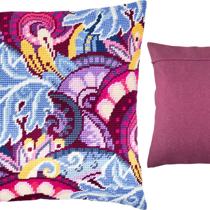 Needlepoint Pillow Kit "Violet Fairy Tale"