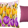 Needlepoint Pillow Kit "Crocuses"