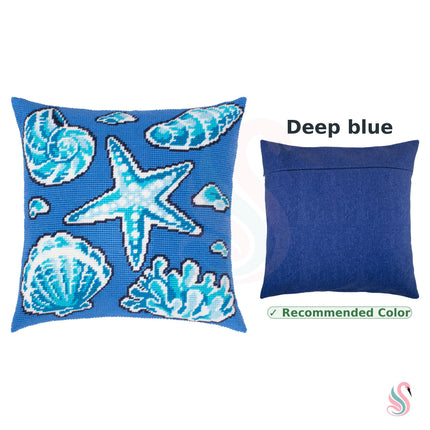 Needlepoint Pillow Kit "Treasures of the Sea"