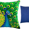 Needlepoint Pillow Kit "Peacock"