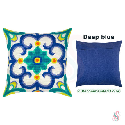 Needlepoint Pillow Kit "Portuguese ornament"