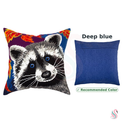 Needlepoint Pillow Kit "Raccoon"