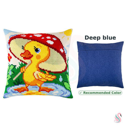 Cross Stitch Pillow Kit "Duckling"