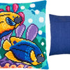 Cross Stitch Pillow Kit "Tropical Fish"