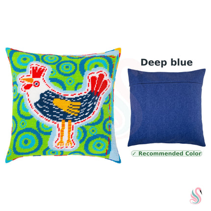 Needlepoint Pillow Kit "Rooster"