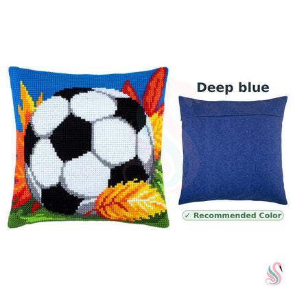 Cross Stitch Pillow Kit "Soccer"
