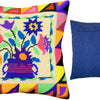 Needlepoint Pillow Kit "Folk Flowers"