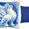 Needlepoint Pillow Kit "White Pigeon"