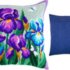 Needlepoint Pillow Kit "Blue Irises"