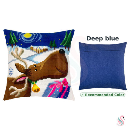 Cross Stitch Pillow Kit "Christmas guest"