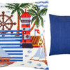 Needlepoint Pillow Kit "Overseas Adventure"