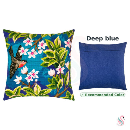 Needlepoint Pillow Kit "Redstart. Tree"