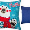 Needlepoint Pillow Kit "Bear with a Scarf"