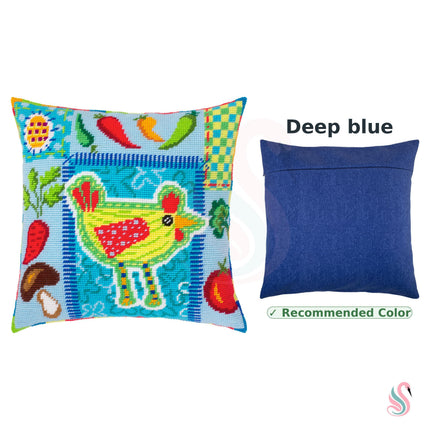 Needlepoint Pillow Kit "Rustic Kitchen Charm"