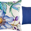 Cross Stitch Pillow Kit "Clematis"