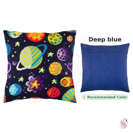 Needlepoint Pillow Kit "Space"