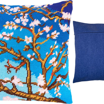 Needlepoint Pillow Kit "Almond Blossom"