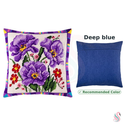 Needlepoint Pillow Kit "Anemone"