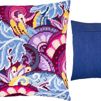 Needlepoint Pillow Kit "Violet Fairy Tale"