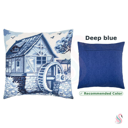 Needlepoint Pillow Kit "Delft Blue"