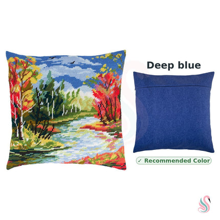 Needlepoint Pillow Kit "Rubies of Autumn"