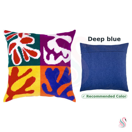 Needlepoint Pillow Kit "Panel with Mask"