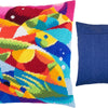Needlepoint Pillow Kit "Abstract Fish"