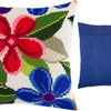 Cross Stitch Pillow Kit "Fantasy Flowers"