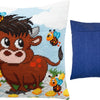 Needlepoint Pillow Kit "Bull Calf"