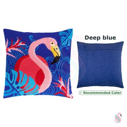 Needlepoint Pillow Kit "Flamingo"