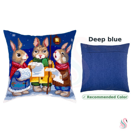 Needlepoint Pillow Kit "Hares’ Carols"