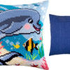 Cross Stitch Pillow Kit "Dolphin"