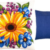 Needlepoint Pillow Kit "Sunflower among flowers"