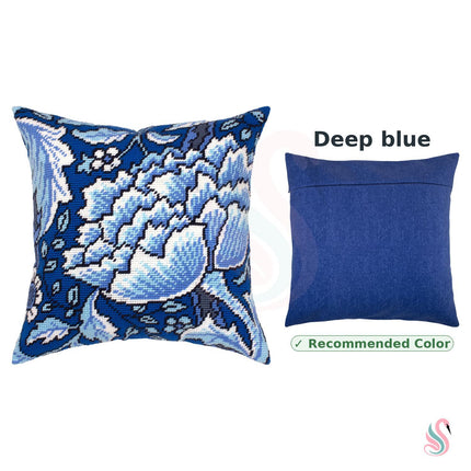 Needlepoint Pillow Kit "Windrush. Peony"