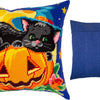 Needlepoint Pillow Kit "Halloween Cat"