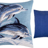 Needlepoint Pillow Kit "Dolphins"