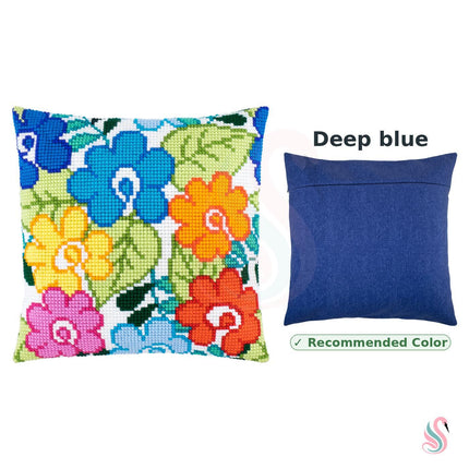 Cross Stitch Pillow Kit "Summer Flowers"