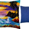 Needlepoint Pillow Kit "Tropical Sunset"