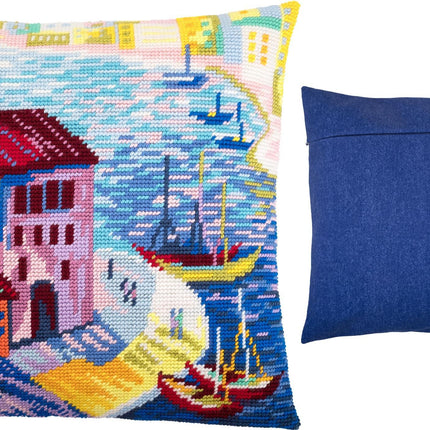 Needlepoint Pillow Kit "Hamburg"
