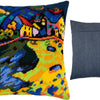 Needlepoint Pillow Kit "Houses on a Hill"