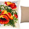 Cross Stitch Pillow Kit "Poppies, C. Klein"
