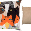 Cross Stitch Pillow Kit "Cat Choir"