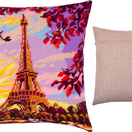 Needlepoint Pillow Kit "Evening Paris"
