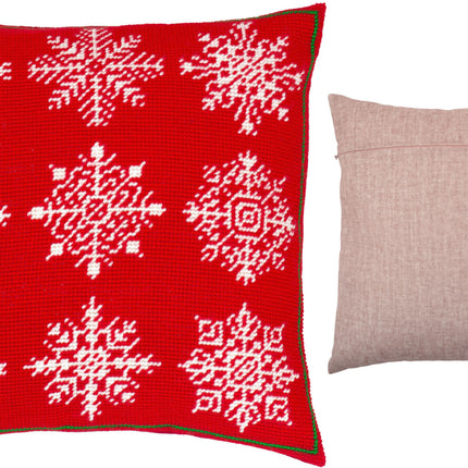 Needlepoint Pillow Kit "snowflakes"