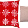 Needlepoint Pillow Kit "snowflakes"