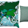 Needlepoint Pillow Kit "Map of the World"