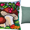 Cross Stitch Pillow Kit "Mushrooms"