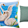 Needlepoint Pillow Kit "Swans"
